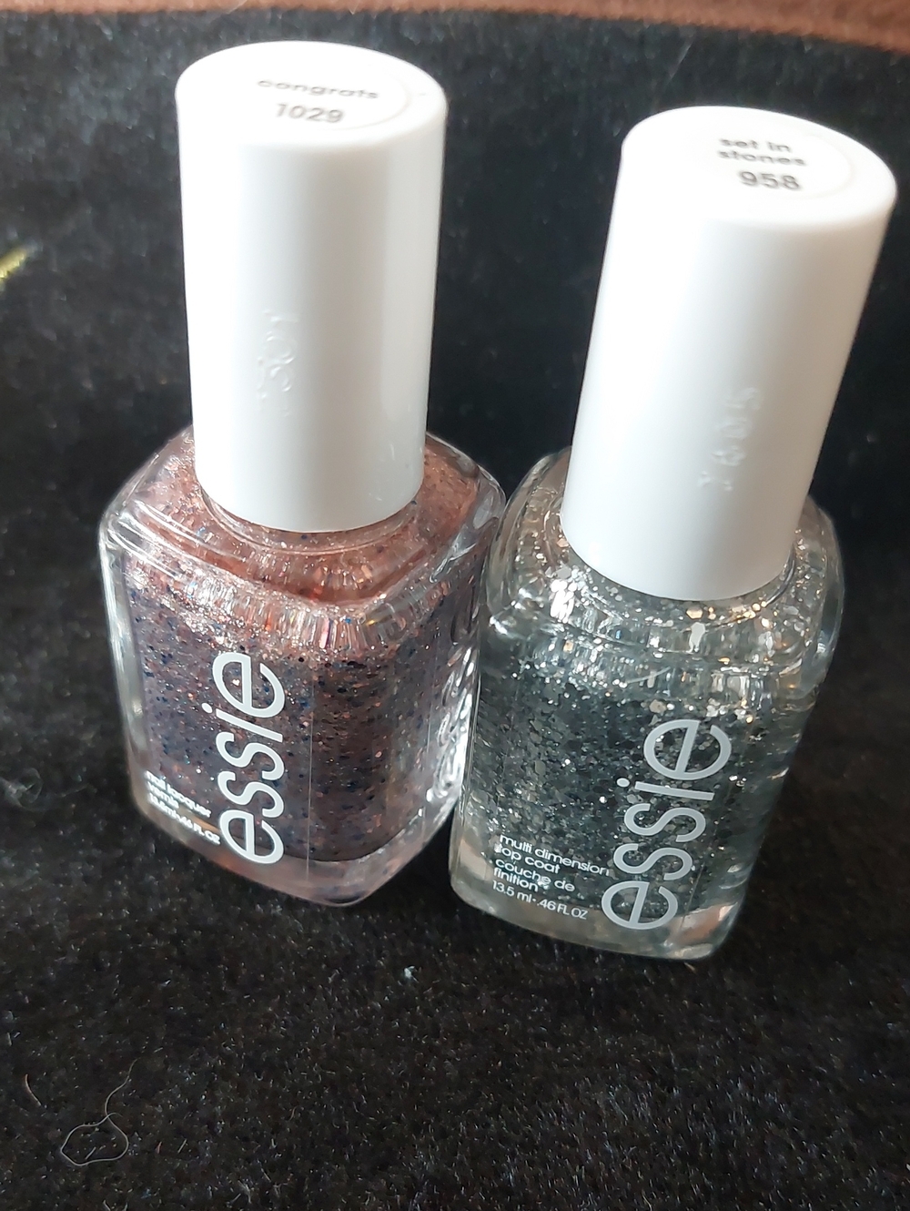 💜3/$25 Essie Glitter Nail Polish Set - Set In Stones & Congrats *Used Once*